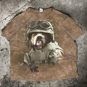 2011 Vintage Military Bulldog T-shirt